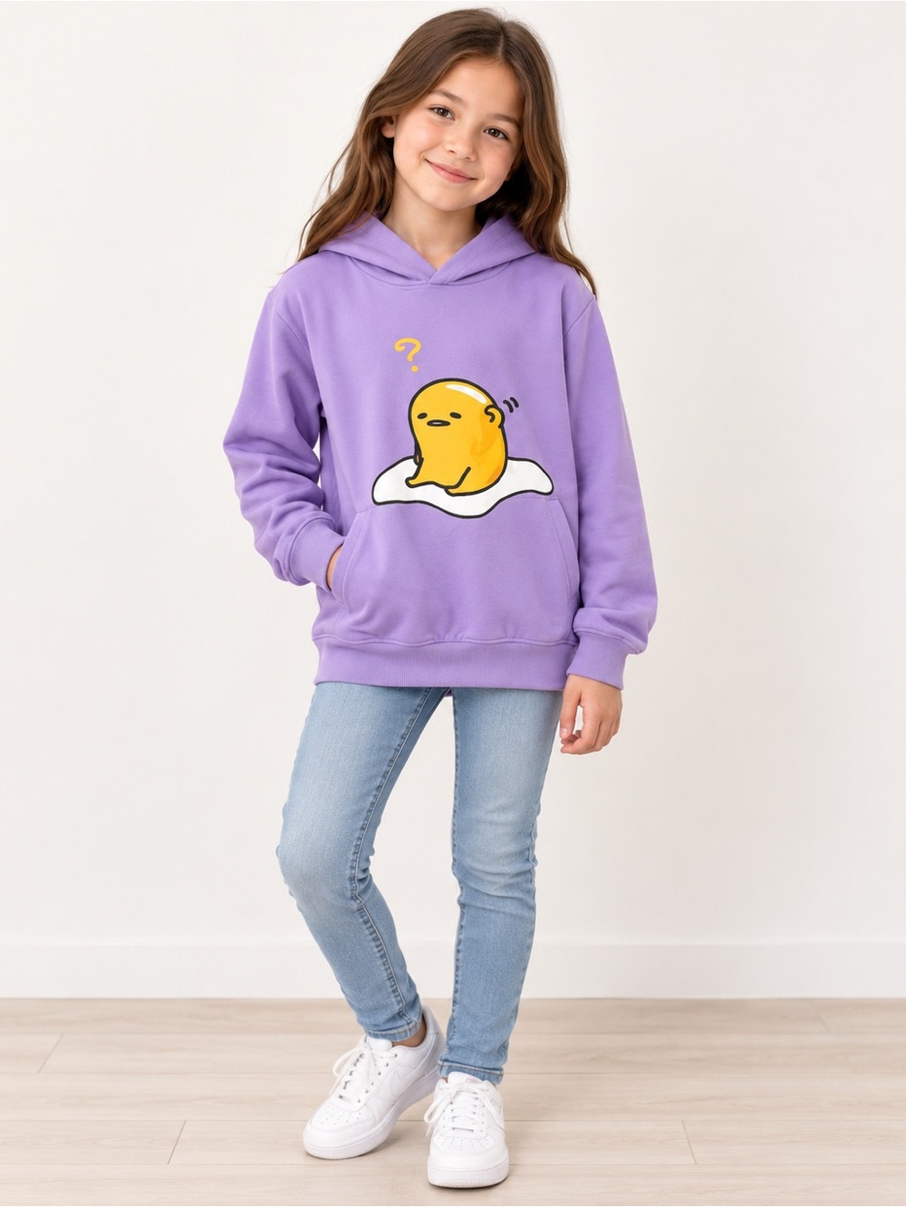 GUDETAMA PURPLE HOODIE/ Girls Size 10/12